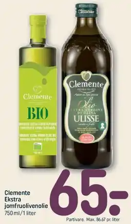 REMA 1000 Clemente Ekstra jomfruolivenolie tilbud