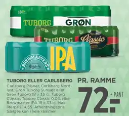 MENY Tuborg eller Carlsberg tilbud