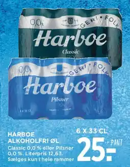 MENY Harboe Alkoholfri Øl (6 x 33 cl) tilbud