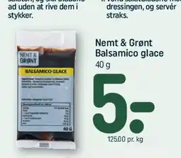 REMA 1000 Nemt & Grønt Balsamico glace tilbud