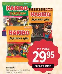 MENY Haribo (poser) tilbud
