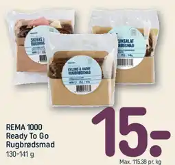 REMA 1000 REMA1000 Ready To Go Rugbrødsmad tilbud