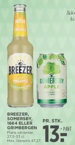 MENY Breezer / Somersby (og flere) tilbud