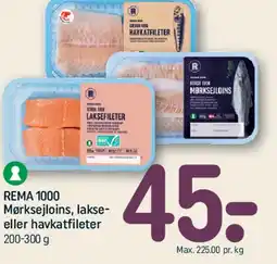 REMA 1000 Mørksejloins, lakse- eller havkatfileter tilbud