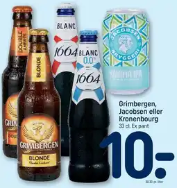 REMA 1000 Grimbergen, Jacobsen eller Kronenbourg tilbud
