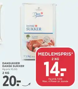 MENY Dansukker Dansk Sukker tilbud