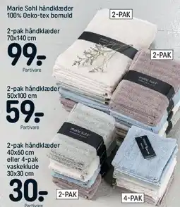 REMA 1000 Marie Sohl håndklæder tilbud