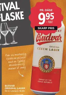 MENY Budvar Original Lager tilbud