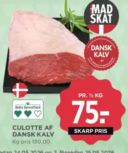 MENY Culotte af dansk kalv tilbud