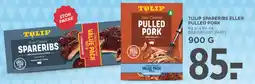 MENY TULIP Spareribs eller Pulled Pork tilbud