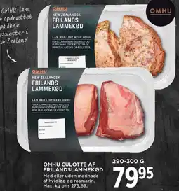 MENY OMHU culotte af frilandslammekød tilbud