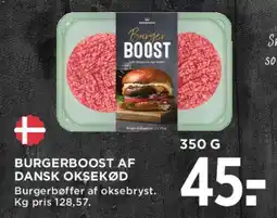 MENY Burgerboost af dansk oksekød tilbud