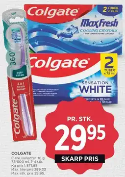 MENY Colgate tandpasta tilbud