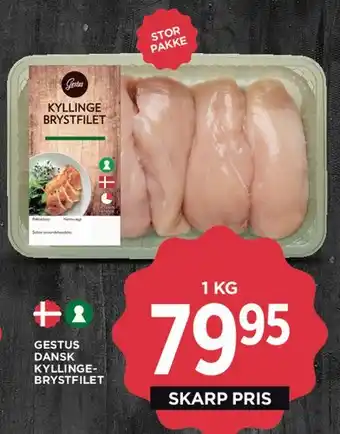 MENY Gestus dansk kyllingebrystfilet tilbud