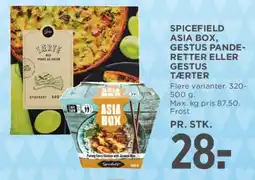 MENY Spicefield Asia Box / Gestus panderetter eller tærter tilbud
