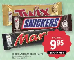 MENY Chokoladebar eller M&M's tilbud