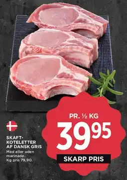 MENY Skaft-koteletter af dansk gris tilbud