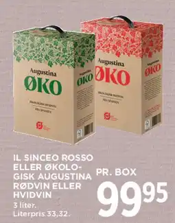 MENY Il Sincero / Augustina ØKO (bag-in-box) tilbud