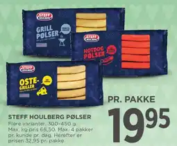 MENY Steff Houlberg pølser tilbud