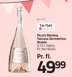 Fleggaard Piccini martina toscana vermentino rosato tilbud