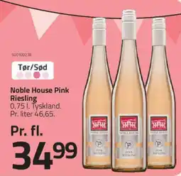 Fleggaard NOBLE HOUSE Pink riesling tilbud
