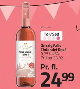 Fleggaard GRIZZLY FALLS Zinfandel rosé tilbud