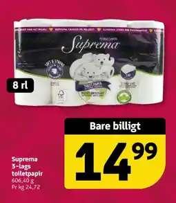 Løvbjerg SUPREMA 3-lags toiletpapir tilbud