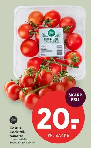 SPAR Gestus Cocktailtomater tilbud
