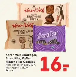 SPAR Karen Volf Småkager, Bites, Kiks, Vafler, Flager eller Cookies tilbud