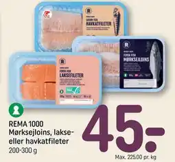REMA 1000 REMA 1000 Mørksejloins, lakse- eller havkatfileter tilbud