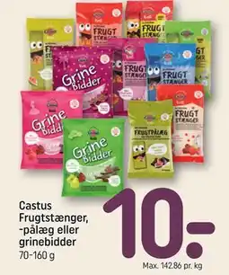 REMA 1000 Castus Frugtstænger, -pålæg eller grinebidder tilbud