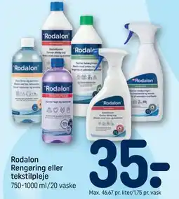 REMA 1000 Rodalon Rengøring eller tekstilpleje tilbud