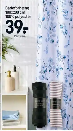 REMA 1000 Badeforhæng 180x200 cm 100% polyester tilbud