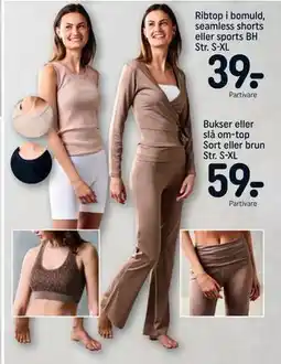 REMA 1000 Bukser eller slå om-top Sort eller brun Str. S-XL tilbud