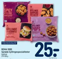 REMA 1000 REMA 1000 Sprøde kyllingespecialiteter tilbud