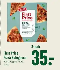 Min Købmand First Price Pizza Bolognese tilbud