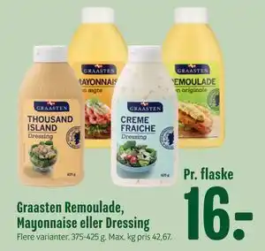 Min Købmand Graasten Remoulade, Mayonnaise eller Dressing tilbud
