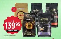 MENY LAVAZZA HELE BØNNER tilbud