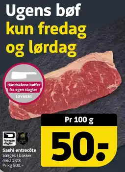 Løvbjerg Sashi entrecôte tilbud