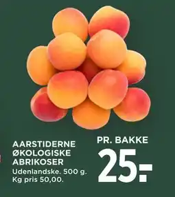 MENY AARSTIDERNE ØKOLOGISKE ABRIKOSER tilbud