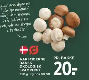 MENY AARSTIDERNE DANSK ØKOLOGISK SVAMPEMIX tilbud