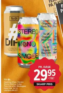 MENY TO ØL tilbud