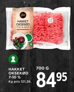 MENY HAKKET OKSEKØD 7-10 % tilbud
