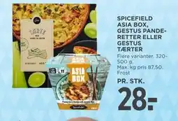 MENY SPICEFIELD ASIA BOX, GESTUS PANDERETTER ELLER GESTUS TÆRTER tilbud