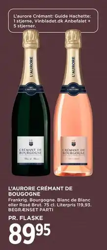 MENY L’AURORE CRÉMANT DE BOUGOGNE tilbud