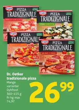 Løvbjerg DR. OETKER Tradizionale pizza tilbud