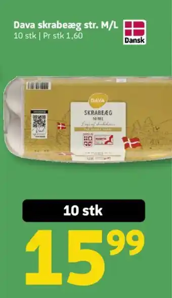 Dava skrabeæg str. m/l