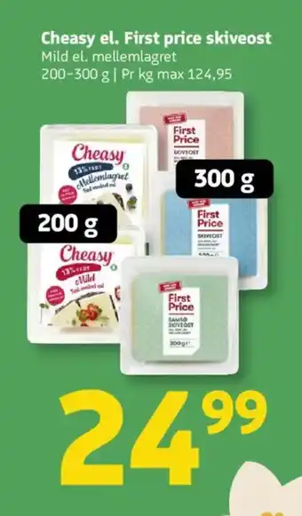 Løvbjerg Cheasy el. first price skiveost tilbud