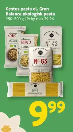 Løvbjerg GESTUS Pasta el. grøn balance økologisk pasta tilbud