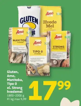 Løvbjerg Gluten, amo, manitoba, tipo 0 el. strong hvedemel tilbud
